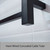 Radiant STR05 Square Bar Matte Black Heated Towel Rail 800x1000mm, 8-bar stainless steel bathroom ladder available at Renovator Store Australia.