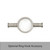 Radiant VTR-950 Brushed Nickel Vertical Heated Towel Rail (40 x 950mm) with Ring Hook for modern Australian bathrooms.