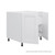 Flat Pack Kitchen Base Cabinet - 1000mm - 16mm Thick - White