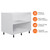 Flat Pack Kitchen Base Cabinet - 1000mm - 16mm Thick - White