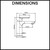 Norico Persano Basin Mixer Dimensions Diagram - Modern Bathroom Tapware Australia