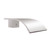 Norico Esperia Brushed Nickel Square Bath Spout wall mounted for modern Australian bathrooms.