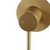 Pentro Round Brushed Yellow Gold Shower Mixer Tap with Thin Plate for Modern Australian Bathrooms