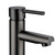 Norico Pentro Gun Metal Grey Round Basin Mixer, Elegant Solid Brass Bathroom Vanity Tap, Reno Zone Australia.