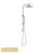 Pentro Chrome Round Handheld Shower Station with 250mm Rain Shower Head for Australian Bathrooms