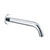 Modern polished chrome Norico Pentro round wall mounted swivel bath spout for contemporary Australian bathroom renovations.