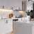 Flat Pack Kitchen Base Cabinet Door - For 200mm - Flat Modern 18mm Thick - Satin White for DIY Kitchen Renovations Australia