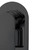 Norico Persano matte black solid brass wall mixer for modern Australian bathrooms.