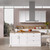 Satin White Shaker Door for 200mm Flat Pack Kitchen Base Cabinet - Moisture Resistant RTA Cabinetry Australia