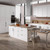 Flat Pack Kitchen Base Cabinet Door - For 200mm - Shaker 18mm Thick - Satin White