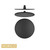 Norico Pentro Matte Black Round Rainfall Shower Head Modern Bathroom Tapware Australia