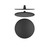 Norico Pentro Matte Black Round Rainfall Shower Head - Modern Solid Brass Bathroom Tapware Australia