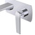 Norico Esperia Chrome Wall Mixer with Spout, modern bathroom tapware with polished finish and backplate, Australian standards approved.