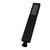 Norico Esperia matte black square rainfall shower head with adjustable swivel ball joint for modern Australian bathrooms