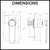 Detailed technical dimensions diagram for Norico Esperia Chrome Wall Mixer with integrated water spout, ideal for bathroom renovations in Australia.
