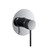Norico Pentro Round Chrome Shower Mixer with 65mm Cover Plate - Modern Bathroom Tapware Australia