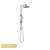 Norico Pentro Brushed Nickel Round Handheld Shower Station for modern Australian bathroom renovations.