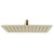 Aquaperla Cavallo 250mm Square Brushed Yellow Gold Solid Brass Rain Shower Head, Australian Standard Bathroom Fixture