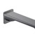 Modern gunmetal grey wall-mounted square bath spout by Norico Esperia, a stylish and durable solid brass tapware choice for contemporary Australian bathrooms.