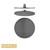 Norico Pentro Gun Metal Grey 250mm Round Rainfall Shower Head for Modern Australian Bathrooms