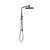 Norico Pentro Gun Metal Grey Round Handheld Shower Station - Premium Solid Brass Bathroom Tapware Australia