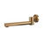 Pentro Brushed Yellow Gold Round Swivel Bath Spout, Wall Mounted Brass Tapware, Melbourne Australia