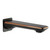Modern Norico Rose Gold Wall Mounted Curved Bath Spout for Premium Australian Bathroom Renovation
