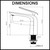 Dimensions diagram for Norico Esperia chrome basin mixer tap showing technical specifications for Australian bathroom installations.