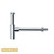 Norico Chrome Round Bottle Trap 32mm - Modern Solid Brass Basin Waste Outlet Australia
