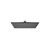 Norico Cavallo Gun Metal Grey 250mm Square Rain Shower Head for Australia Bathrooms