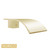 Modern Norico Esperia Brushed Yellow Gold Square Bath Spout wall mounted for luxury bathrooms in Australia.