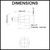 Technical line drawing showing dimensions and specifications for the Norico Pentro Round Shower or Bath Mixer Tap for modern Australian bathroom renovations.