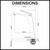 Norico Bellino Tall Basin Mixer Dimensions Diagram - Modern Bathroom Tapware Australia