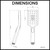 Technical dimensions diagram for the Norico Esperia Hand Held Shower Spray, high-quality Australian bathroom tapware specifications.