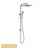 Norico Esperia Brushed Nickel Square Shower Station with Handheld Spray - Modern Bathroom Tapware Australia