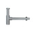Norico Round Basin Bottle Trap 32mm in Brushed Nickel, a premium solid brass bathroom plumbing accessory for modern Australian home renovations.