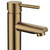 Norico Pentro Brushed Yellow Gold Round Basin Mixer for Australian bathrooms.