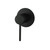 Norico Pentro Matte Black Round Shower Mixer Tap with Thin Plate for modern Australian bathrooms