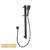 Norico Bellino Matte Black Square Handheld Shower Rail Set for Modern Australian Bathrooms
