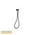 Norico Esperia Matte Black Square Shower Holder Wall Connector and Hose for Modern Australian Bathrooms