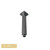 Norico Cavallo Gun Metal Grey Square Ceiling Mounted Shower Arm 200mm for Modern Australian Bathrooms