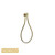 Norico Esperia Brushed Yellow Gold Square Shower Holder with Wall Connector and Hose, premium solid brass bathroom tapware available in Australia.