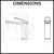 Technical line drawing showing dimensions for the Norico Cavallo Chrome Basin Mixer, a modern and stylish bathroom tap for Australian home renovations.
