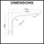 Norico Cavallo Gooseneck Wall Mounted Shower Arm Dimensions Diagram - Modern Bathroom Tapware Australia