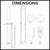 Norico Bellino Multi Use Handheld Shower Set Dimensions Diagram - Modern Bathroom Tapware Australia