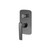 Norico Esperia Matte Black and Chrome Wall Mixer with Diverter for Modern Australian Bathrooms