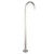 Norico Cavallo brushed nickel square floor mounted bath spout, a freestanding stainless steel tap for luxury bathroom renovations in Australia.