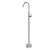 Norico Pentro Round Brushed Nickel Freestanding Bath Mixer, Elegant Solid Brass Bathroom Tapware Australia