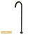 Norico Pentro Round Matte Black Floor Standing Bath Spout, Modern Stainless Steel Freestanding Tapware for Australian Bathrooms
