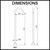 Norico Pentro Round Black Stainless Steel Floor Standing Bath Spout for modern Australian bathrooms.